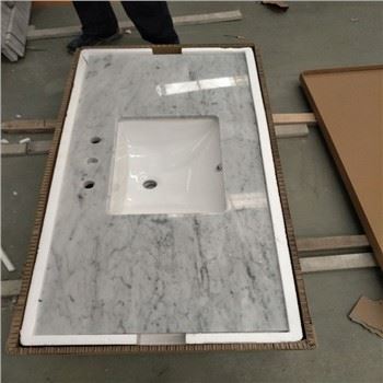 Carrara Beyaz Mermer Vanity