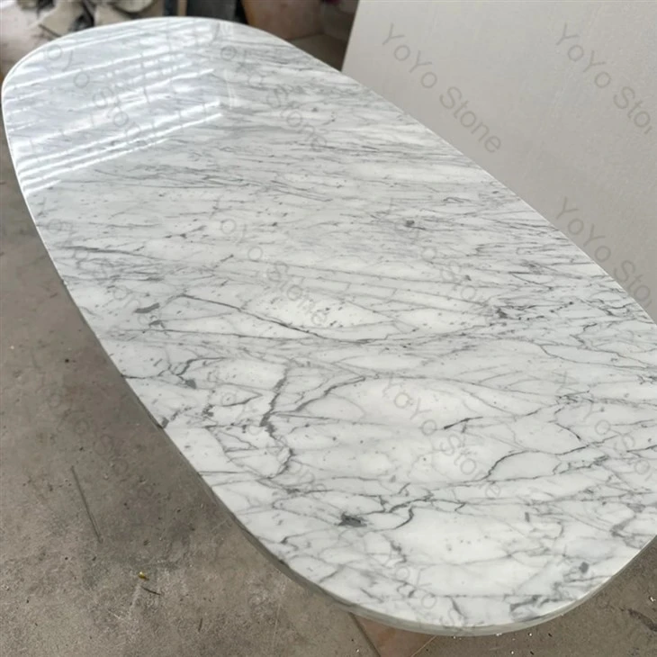 Oval White Marble Table best